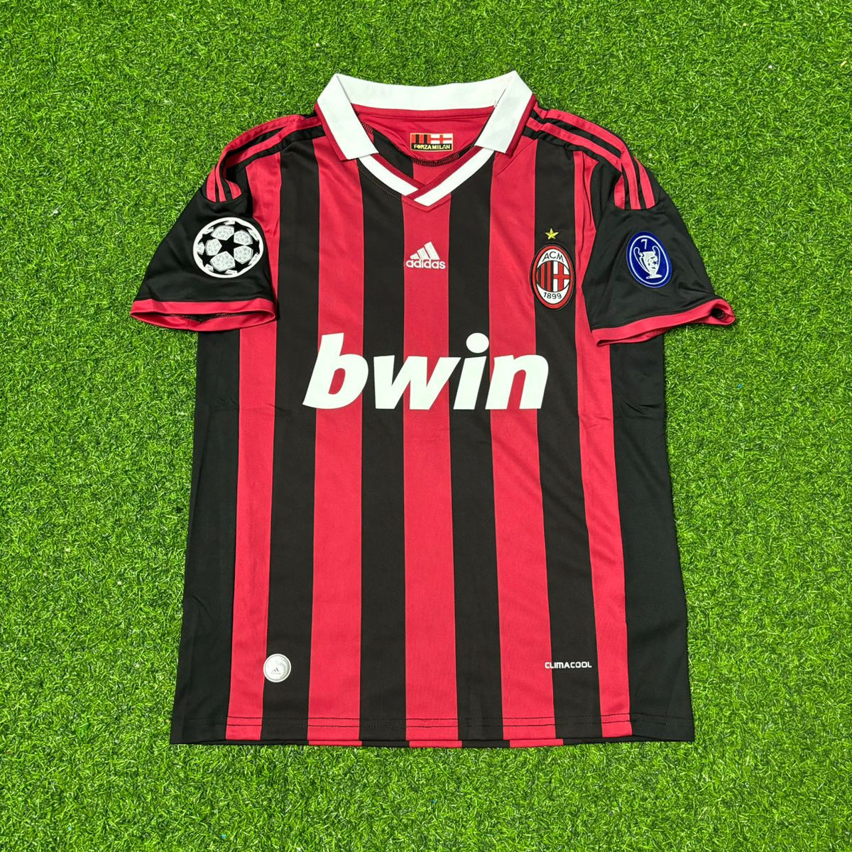 Alessandro Nesta #13 - AC Milan 2009 2010 Red Black Kit Jersey Trikot Maillot Soccer Shirt