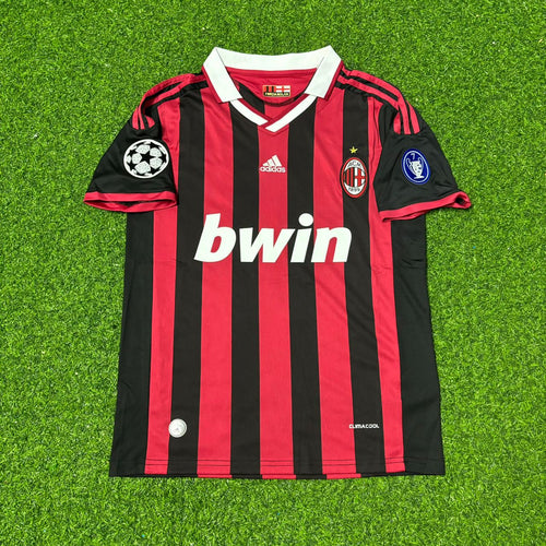 Alessandro Nesta #13 - AC Milan 2009 2010 Red Black Kit Jersey Trikot Maillot Soccer Shirt