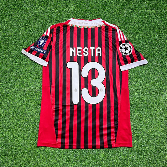 Alessandro Nesta 13 - AC Mailand Heimtrikot 2011/12 Retro Trikot Fußballtrikot