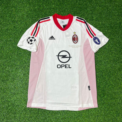 Camiseta de fútbol retro blanca del AC Milan de la final de la Champions League 2003 – Alessandro Nesta