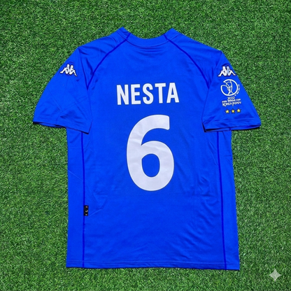 Alessandro Nesta #6 Italien WM 2002 Heimtrikot Retro