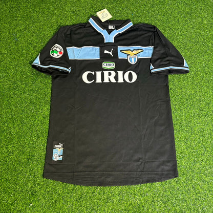 Juan Sebastian Veron Lazio 1998/2000 Schwarzes Retro-Fußballtrikot