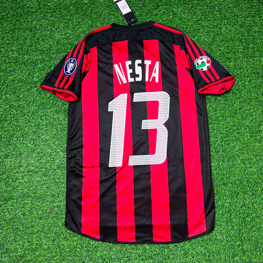 Alessandro Nesta Milan 2003/2004 Heim Retro Fußballtrikot