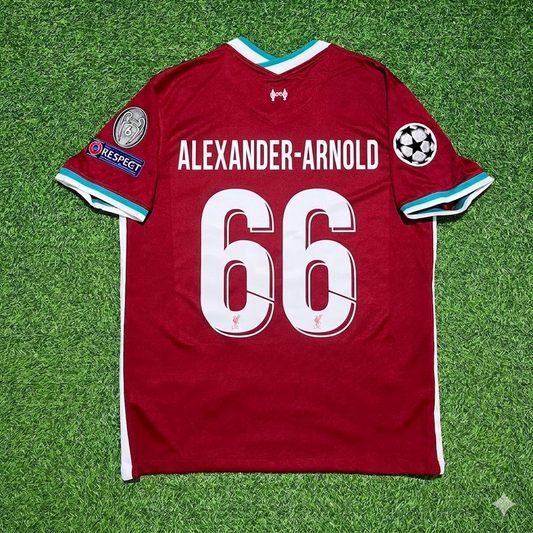 Trent Alexander-Arnold 66# Liverpool 2019 2020 Heim Retro Fußballtrikot