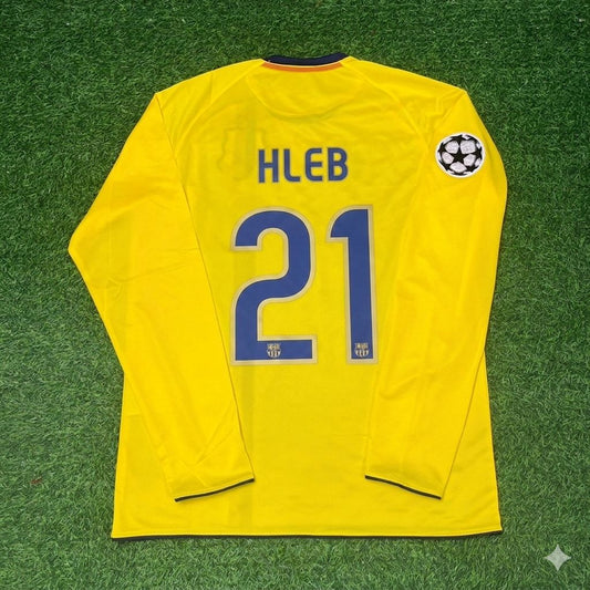 Barcelona 2008/09 Yellow Away Retro Jersey – Alexander Hleb
