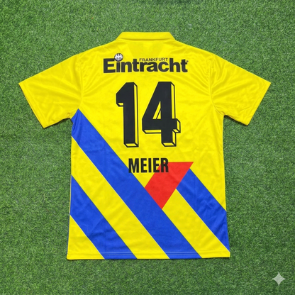 Alexander Meier Eintracht Frankfurt Retro Yellow Football Jersey