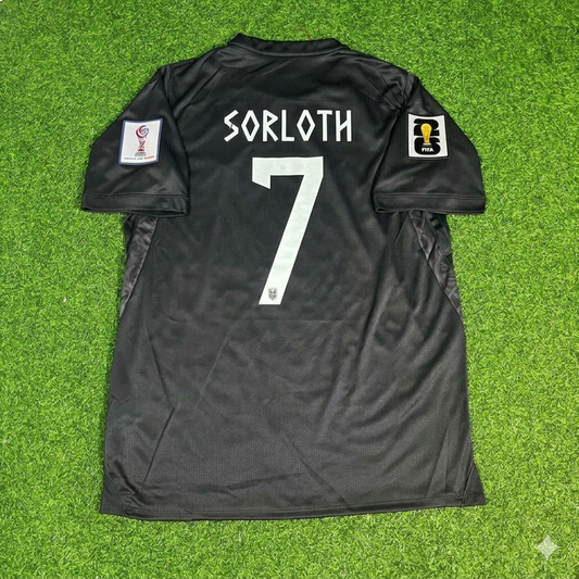 Alexander Sørloth #7 Norwegen 2026 WM Auswärtstrikot Schwarz
