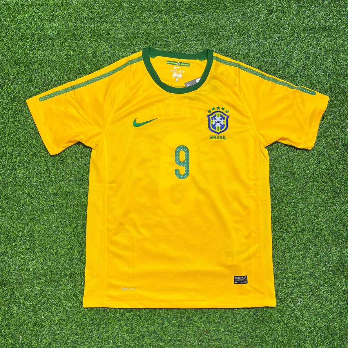 Alexandre Pato Brasilien WM 2010 Retro Gelbes Trikot