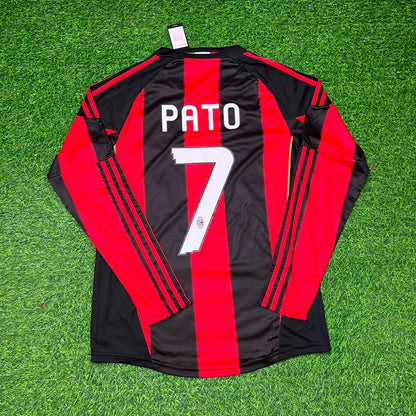 Camiseta de fútbol retro de manga larga local del AC Milan 2010-2011 de Alexandre Pato