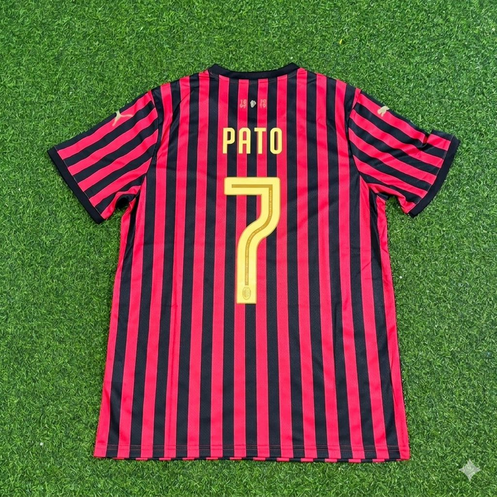 Alexandre Pato AC Milan 120th Anniversary Special Golden Retro Football Jersey