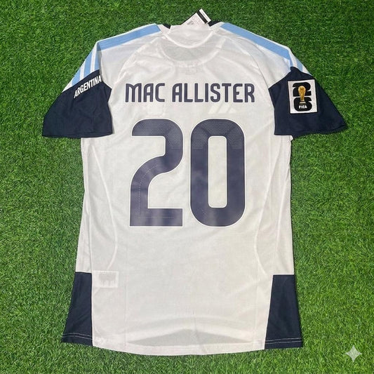 Alexis Mac Allister Argentina 2026 World Cup White Player Version New Season Football Jersey Kit
