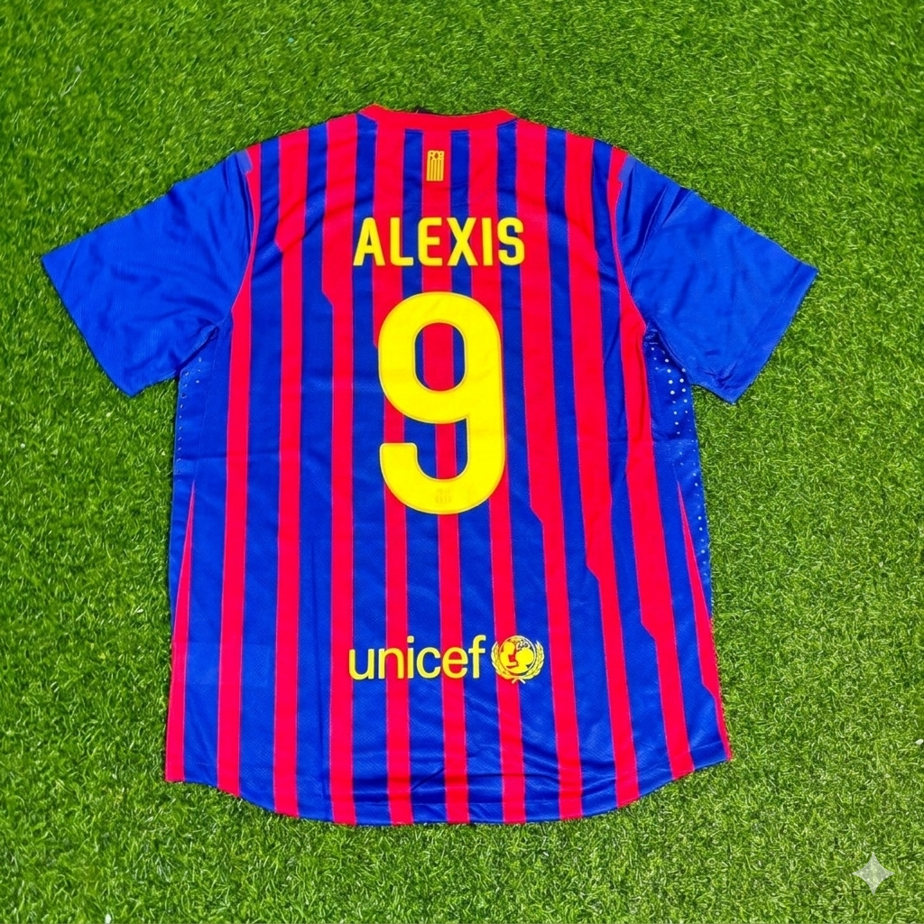 Barcelona 2011/12 Home Retro Football Jersey – Alexis Sanchez