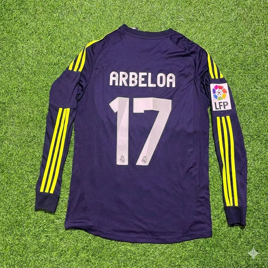 Álvaro Arbeloa 17- Real 2012/2013 Away Long Sleeve Football Jersey