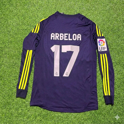 Álvaro Arbeloa 17- Real 2012/2013 Away Long Sleeve Football Jersey