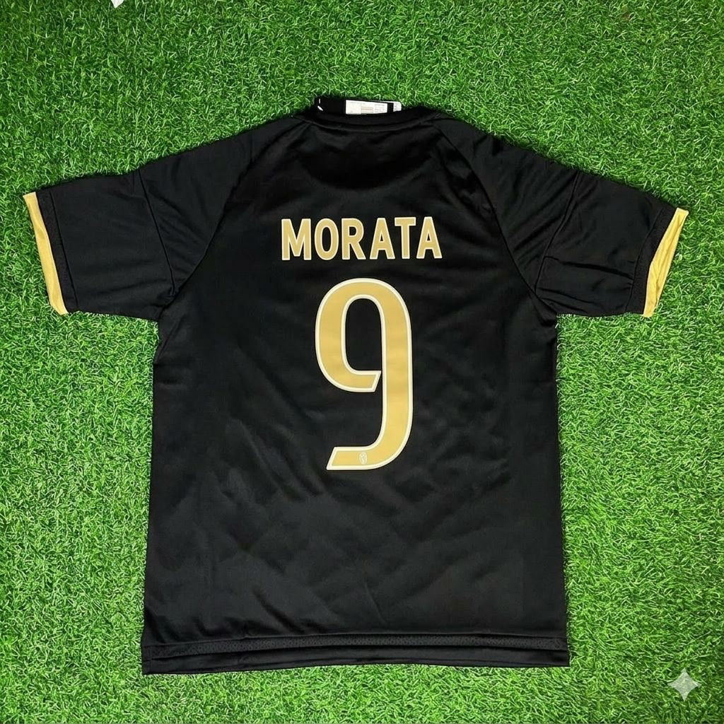 Juventus Black Retro Jersey – Alvaro Morata 9