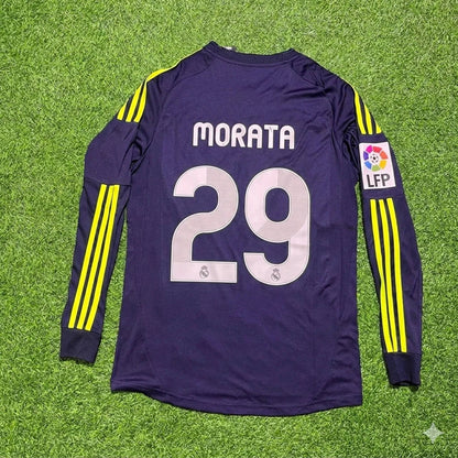 Álvaro Morata 29- Real Madrid 2012/2013 Away Long Sleeve Football Jersey