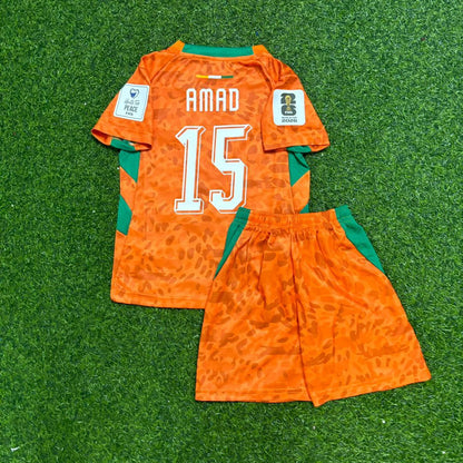 Amad Diallo Elfenbeinküste WM 2026 Kinder-Trikot Fußballtrikot Maillot