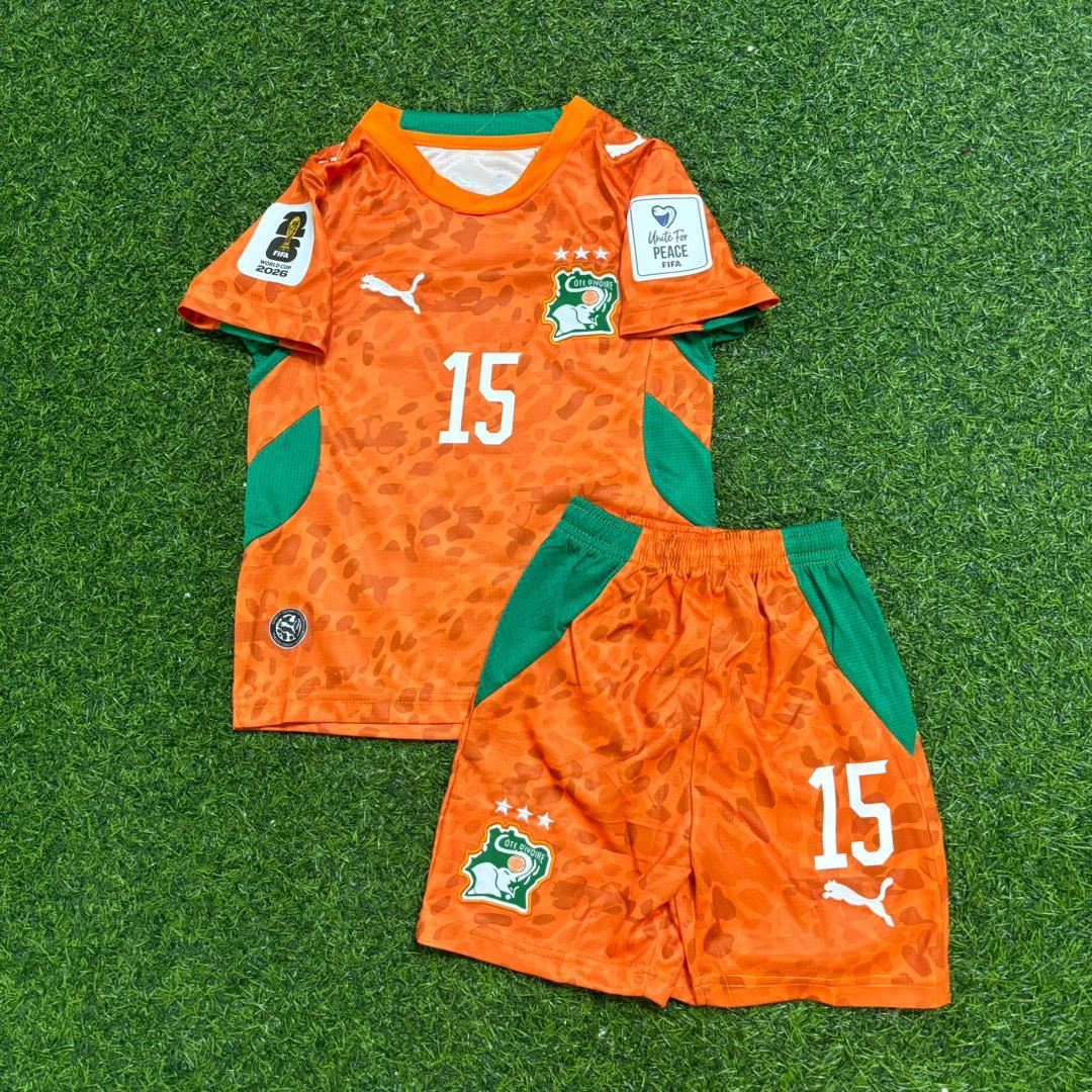 Amad Diallo Elfenbeinküste WM 2026 Kinder-Trikot Fußballtrikot Maillot