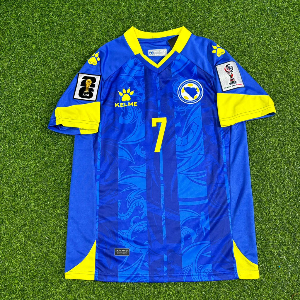 Amar Dedić Bosnia and Herzegovina 2026 World Cup Home Football Jersey