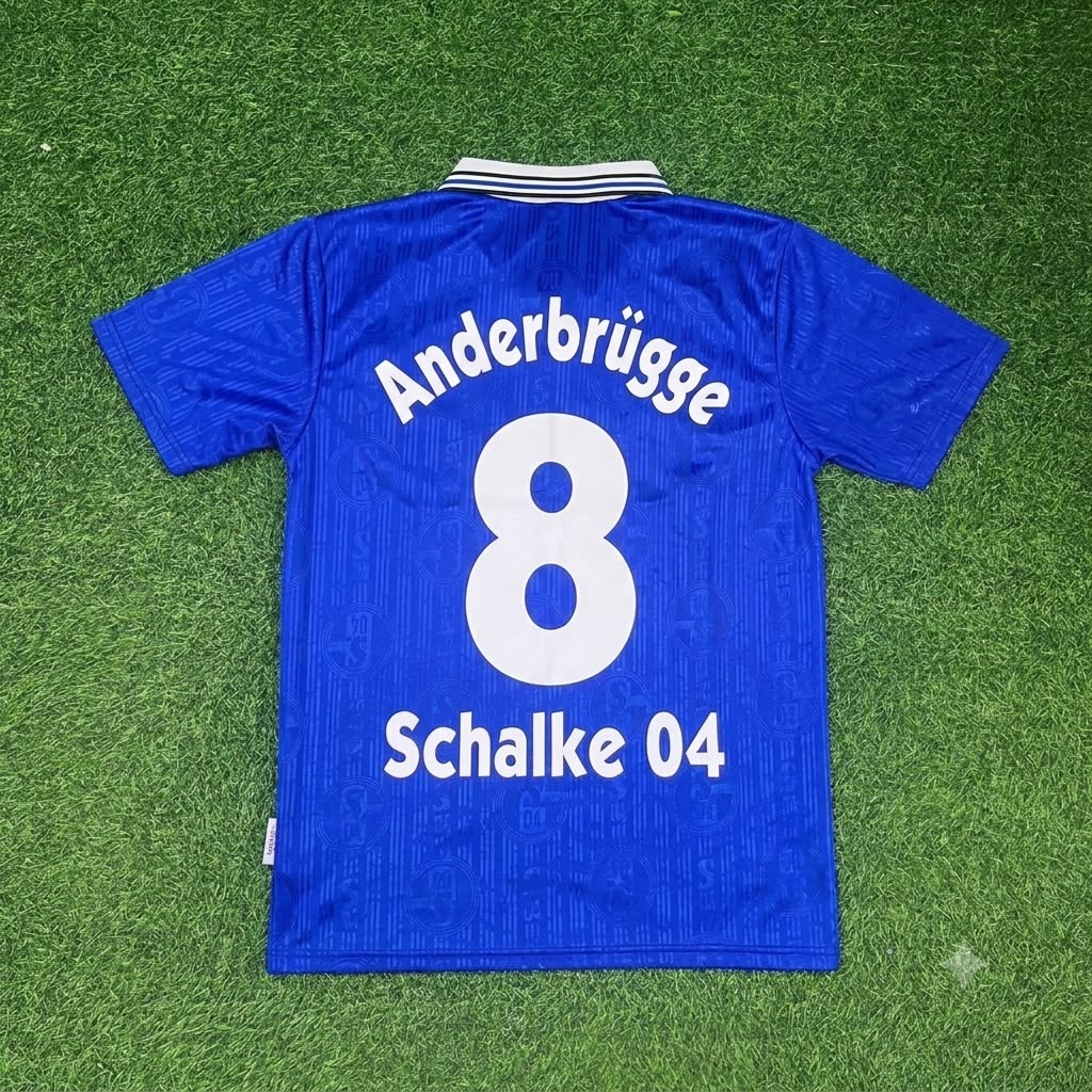 Ingo Anderbrügge Schalke 04 1996-1997 Heim Retro Fußballtrikot