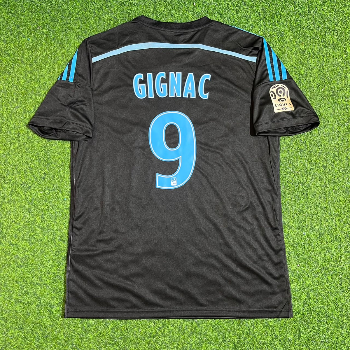 André-Pierre Gignac Olympique de Marseille Saison 2014/2015 Maillot Rétro Noir de Supporter