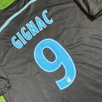 André-Pierre Gignac Olympique de Marseille Saison 2014/2015 Maillot Rétro Noir de Supporter