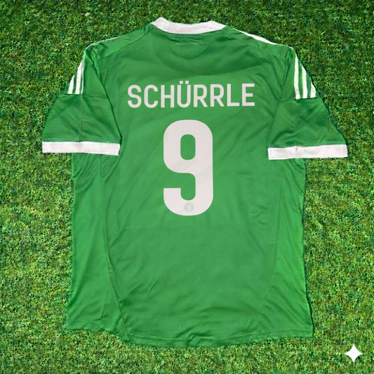 Germany 2012 EURO Green Retro Football Jersey – Andre Schurrle