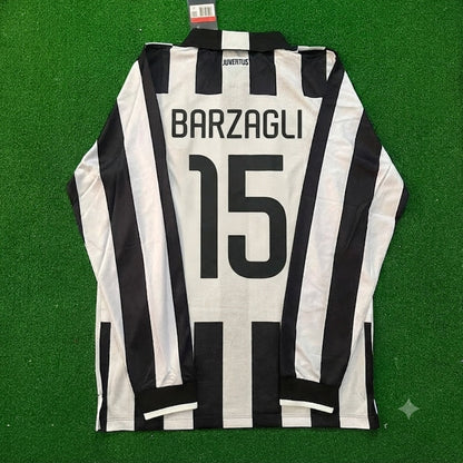 Andrea Barzagli #15 Juventus 2014 2015 Maillot Rétro Manches Longues Trikot Maillot Maglia Maillot de Foot