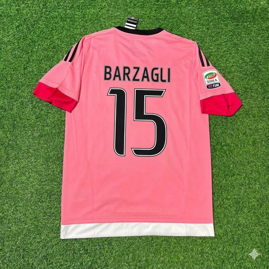 Juventus 2015/16 Pinkes Retro-Trikot – Andrea Barzagli
