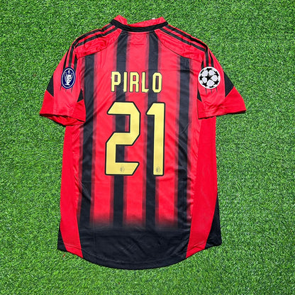 AC Milan 2004/05 Home Retro Football Jersey – Andrea Pirlo 21