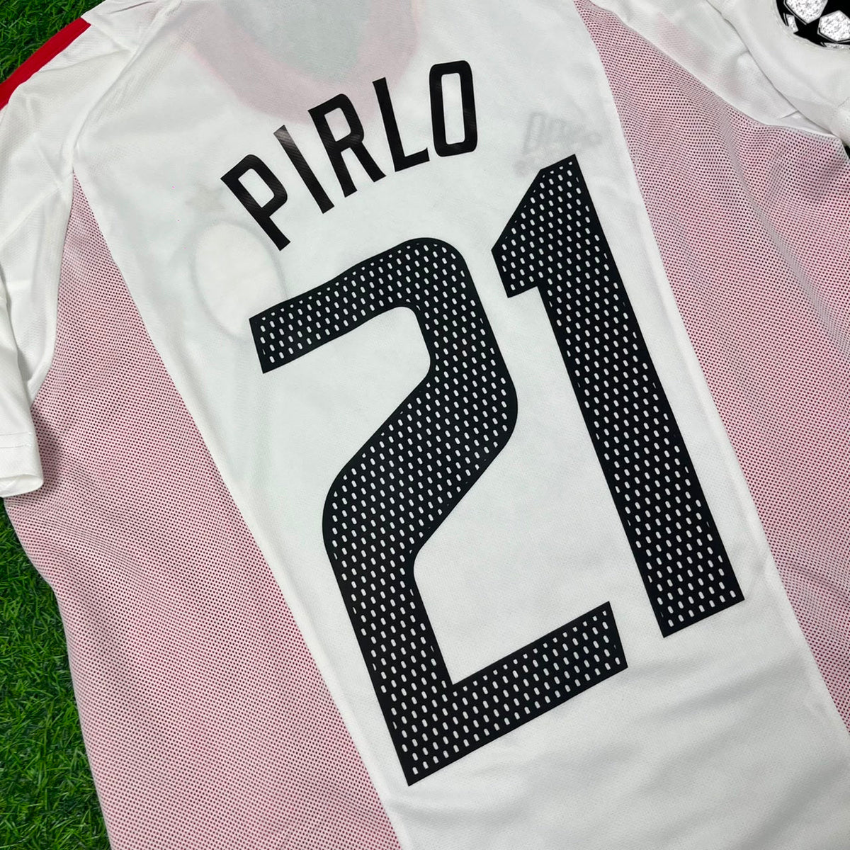 Camiseta de fútbol retro blanca de Andrea Pirlo, AC Milan, final de la Liga de Campeones 2003