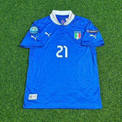 Andrea Pirlo 21- Italien EM 2012 Retro-Heimtrikot