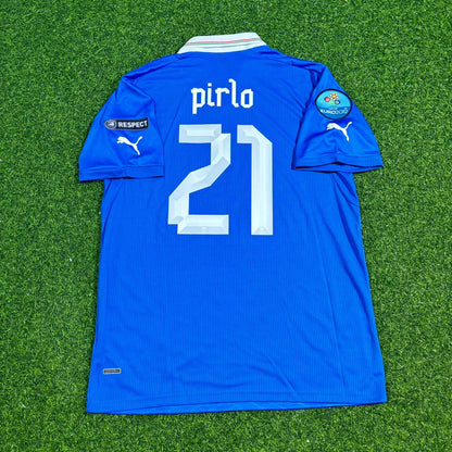 Andrea Pirlo 21- Italien EM 2012 Retro-Heimtrikot