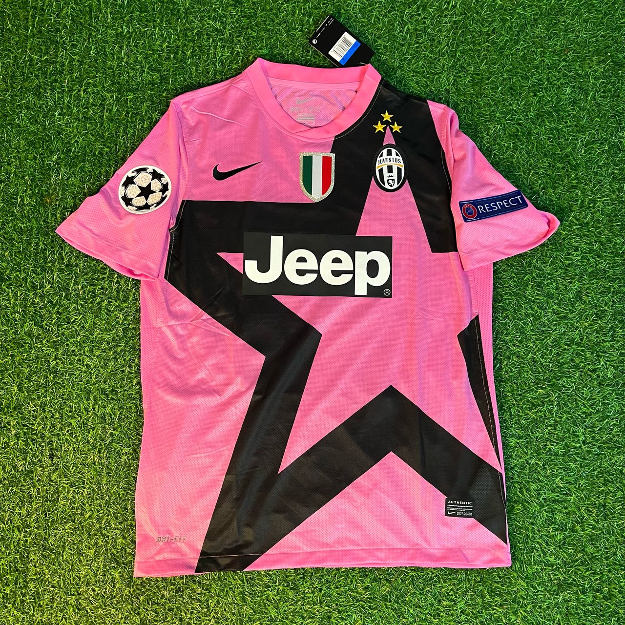 Andrea Pirlo Juventus Pink 2012 2013 Season Retro Jersey