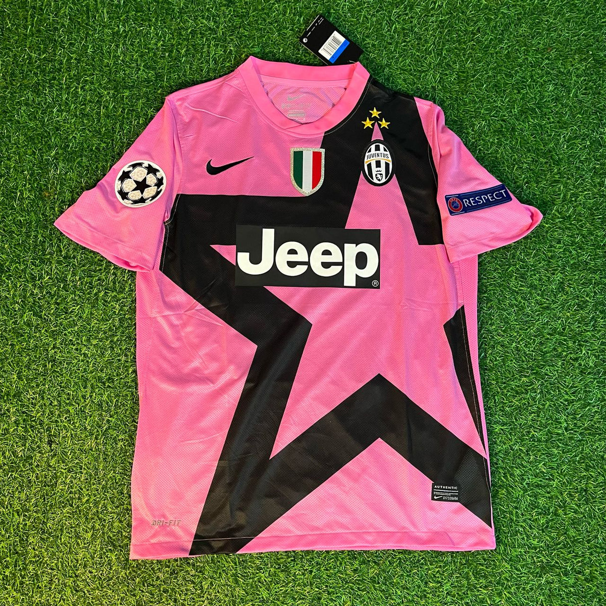 Andrea Pirlo Juventus Pink 2012 2013 Season Retro Jersey