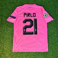Andrea Pirlo Juventus Pink 2012 2013 Season Retro Jersey