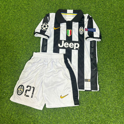 Andrea Pirlo Juventus 2014-2015 Retro Children Football Jersey