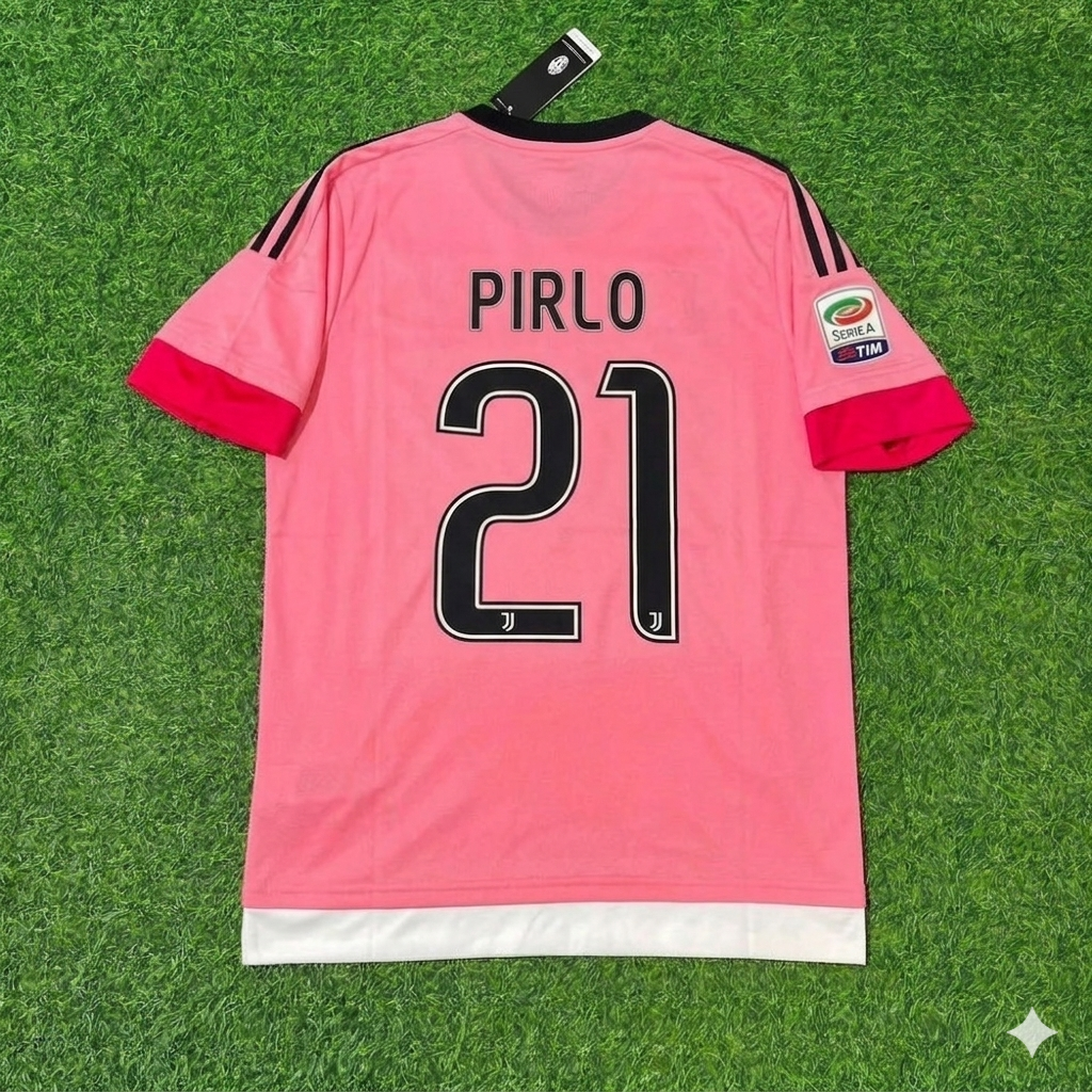 Juventus Pink Retro Jersey – Andrea Pirlo