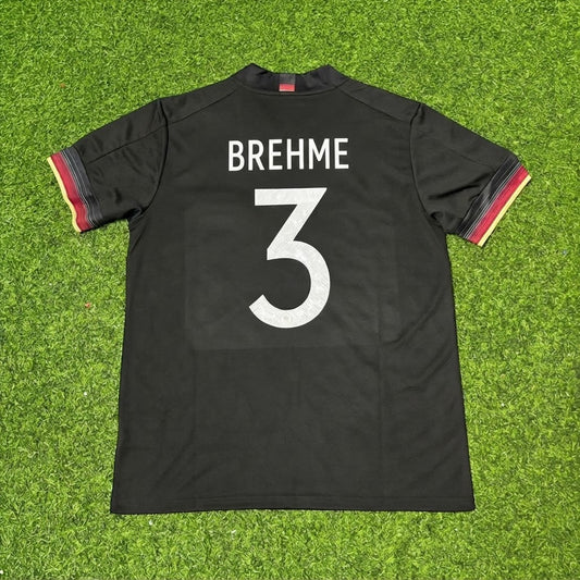 Camiseta de fútbol retro negra de Alemania de Andreas Brehme #3