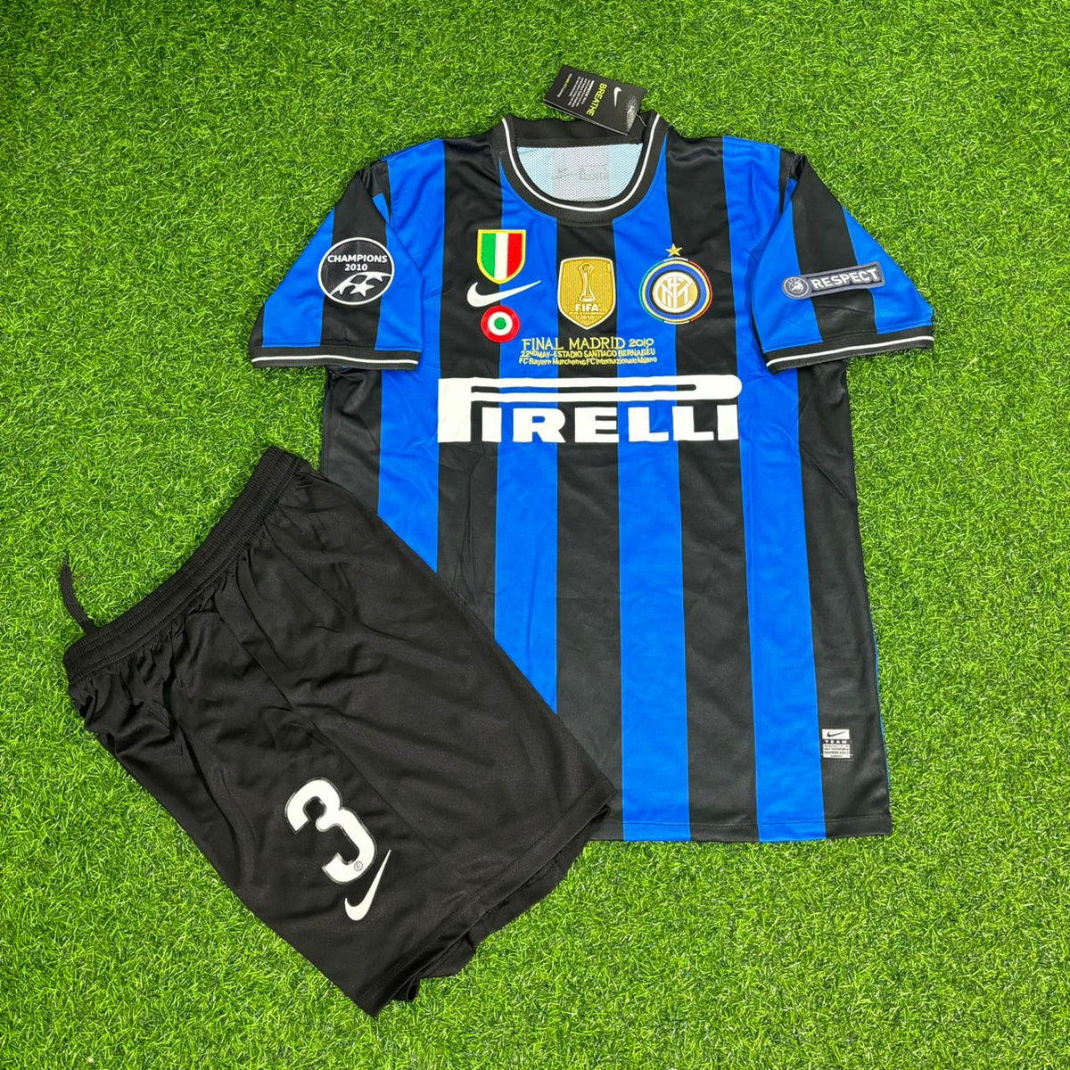 Andreas Brehme Inter Retro Kids Football Jersey