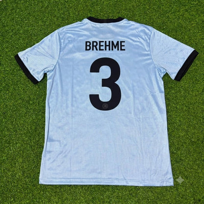 Andreas Brehme Germany 125th Year Special Clear Blue Retro Football Jersey