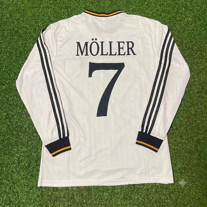 Germany 1996 EURO Final Home Long Sleeve Retro Football Jersey – Andreas Moller 7