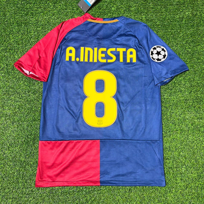 Camiseta retro del Barcelona de la final de la Liga de Campeones 2009 – Andrés Iniesta 8