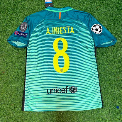 Barcelona 2016/17 Away Retro Jersey – Andres Iniesta 8