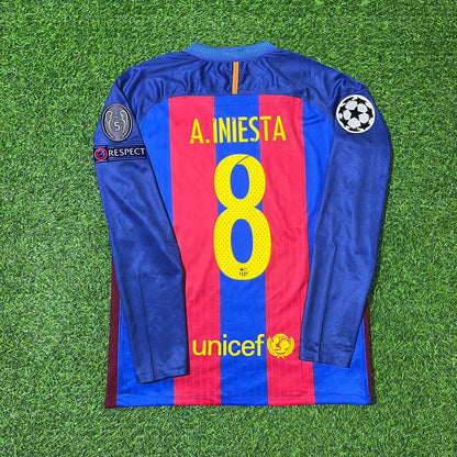 Barcelona 2016 Football Jersey – Andres Iniesta