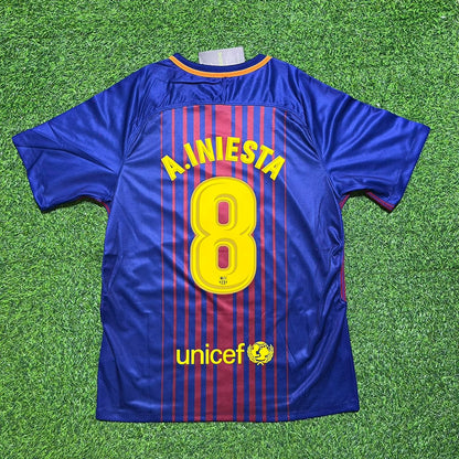Barcelona 2017/18 Football Jersey – Andres Iniesta