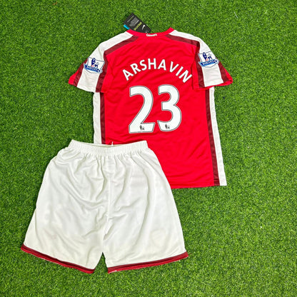 Andrey Arshavin Arsenal 2009/2010 Retro Kids Football Jersey Kit