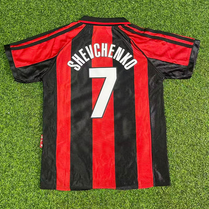 Camiseta de fútbol retro infantil Andriy Shevchenko AC Milan 1998-1999