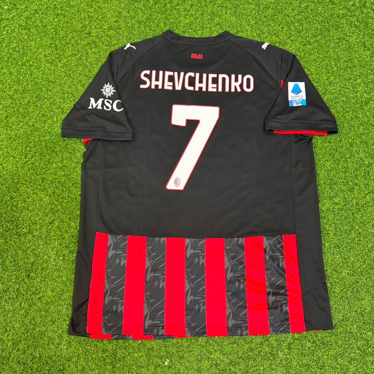 Camiseta retro legendaria de fútbol del AC Milan de Andriy Shevchenko