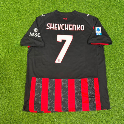 Camiseta retro legendaria de fútbol del AC Milan de Andriy Shevchenko